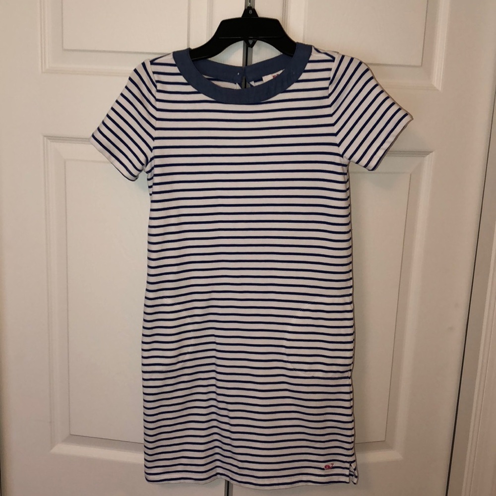 LIKE NEW Vineyard Vines 🐳 Blue & White Dress SZ M